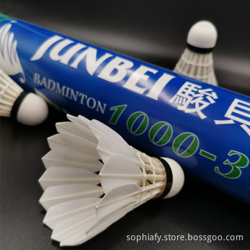 100% Natural Duck Feather Training Badmintons